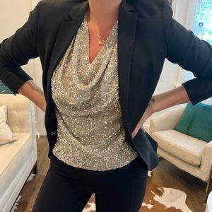 HAUTE HIPPIE - sequin, sleeveless top